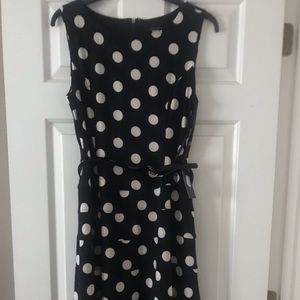 Tommy Hilfiger black and white polka dot dress